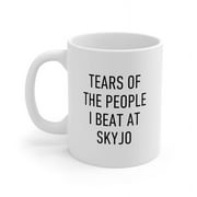 Card Game Mug,Tears Of The People I Beat At Skyjo Funny Coffee Mug Gifts For Coffee,Tea,Chocolate 11 Oz