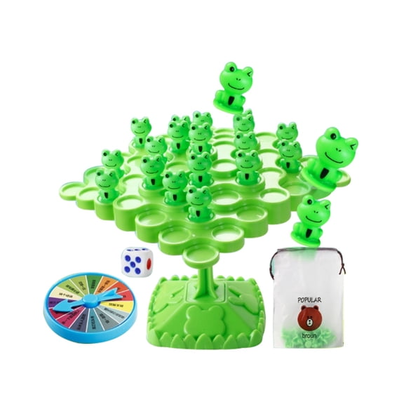 Card Game Toys Interactive Two Player Board Game for Family Montessori Educational Puzzle, 6x4.3 inch, Green