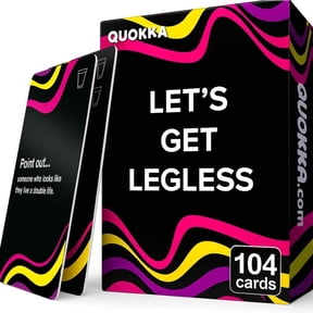 Card Games for Adults Let’s Get Legless - Adult Games for Party Game Night with 104 Hilarious Dares & Questions