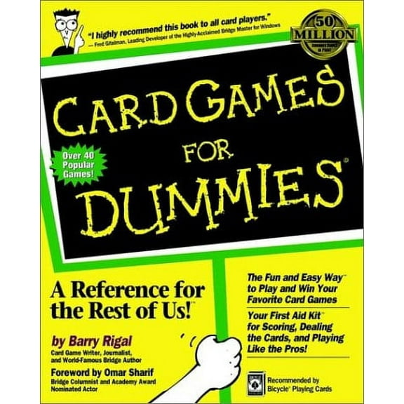 Pre-Owned Card Games for Dummies (Paperback) by Barry Rigal