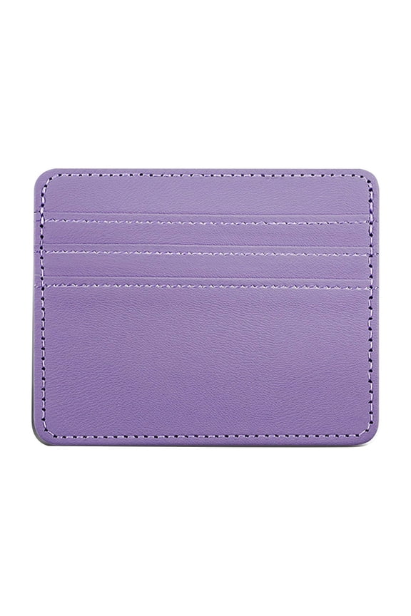 Card Holder Card Storage Bag Purple - Credit Card Holder Slim Minimalist Front Id Small Compact Leather (Card Holder*1)