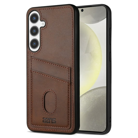 Card Holder Case for Samsung Galaxy A16 5G, Premium PU Leather Wallet Case with Credit Card Slot Holder Ultra Slim Shockproof Protection Anti-Scratch Phone Case for Samsung Galaxy A16 5G,Brown