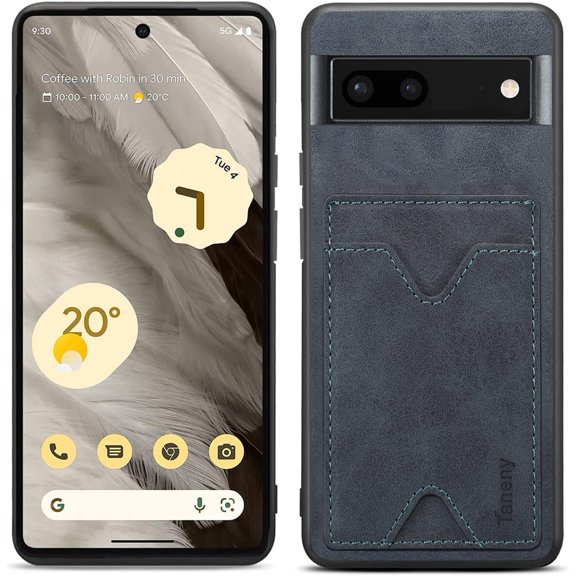 Card Holder Case for Google Pixel 7A 2023, Premium PU Leather Wallet Case with Card Slots Shockproof Protective Case for Google Pixel 7A 2023 (Gray)