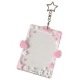 thumbnail image 1 of Card Holder With Keychain, Dienrx Clear Acrylic Id Sleeve With Keyring, Plastic Heavy Duty Top‑Load Card Holder For Student Id, Work Pass, Membership Card & Small Photo Display, 1 of 4