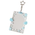 thumbnail image 1 of Card Holder With Keychain, Dienrx Clear Acrylic Id Sleeve With Keyring, Plastic Heavy Duty Top‑Load Card Holder For Student Id, Work Pass, Membership Card & Small Photo Display, 1 of 5