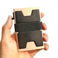 thumbnail image 1 of Card Holder Wallet,Men Pop Up Card Case,Slim Aluminum RFID Blocking,Holds 12+ Cards Plus Cash, 1 of 8