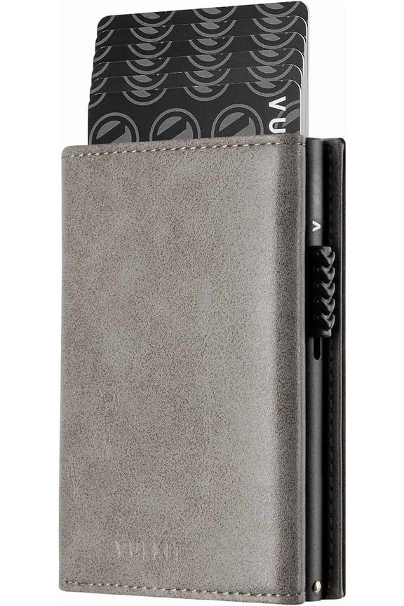 Card Holder Wallet with Pocket Closure Pop Up Cards With ID Window Leather Wallet for & Credit Cards | with Pocket, Closure, Pop Up Cards, With ID Window