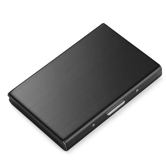 Card Holder Wallet,RFID Blocking 10 Card Capacitiy,Stainless Steel Portable Bank Card Case for Men and Women