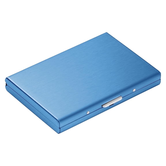 Card Holder for Men & Women, Ultra Thin Stainless Steel Wallet Slim Metal Case for Travel and Work, Family or Friends, Black, Classic