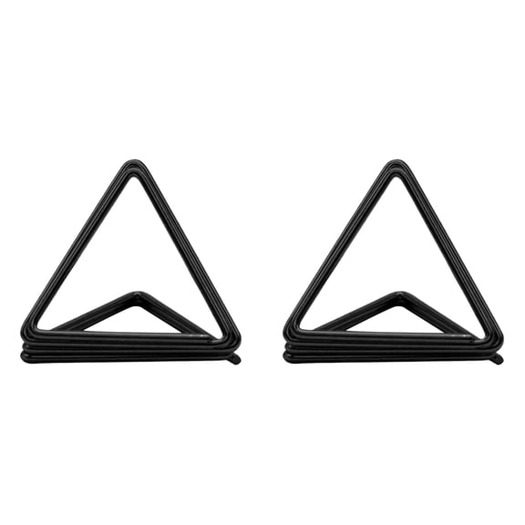Card Holders for Table,Triangle Wire Card Stand with Multi Layered Frame,Stable Desk Display Stand for Business Cards,Photos,Recipes and Buffet Labels,Stable and Durable,0.95x0.95",Black-2Pcs