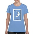 thumbnail image 1 of Card Moon T-Shirt Women -Smartprints Designs, Female 3X-Large, 1 of 4