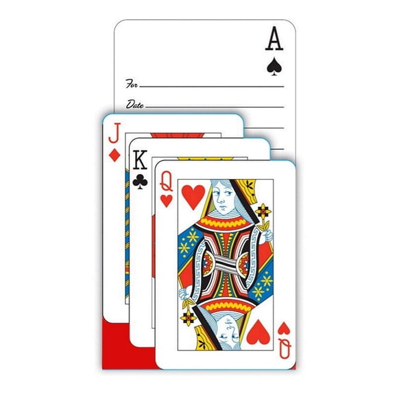 Card Night Novelty Pop Up Invitations With White Envelopes - 5 1/2in. x 3 1/2in. - 8 Pack (890630)