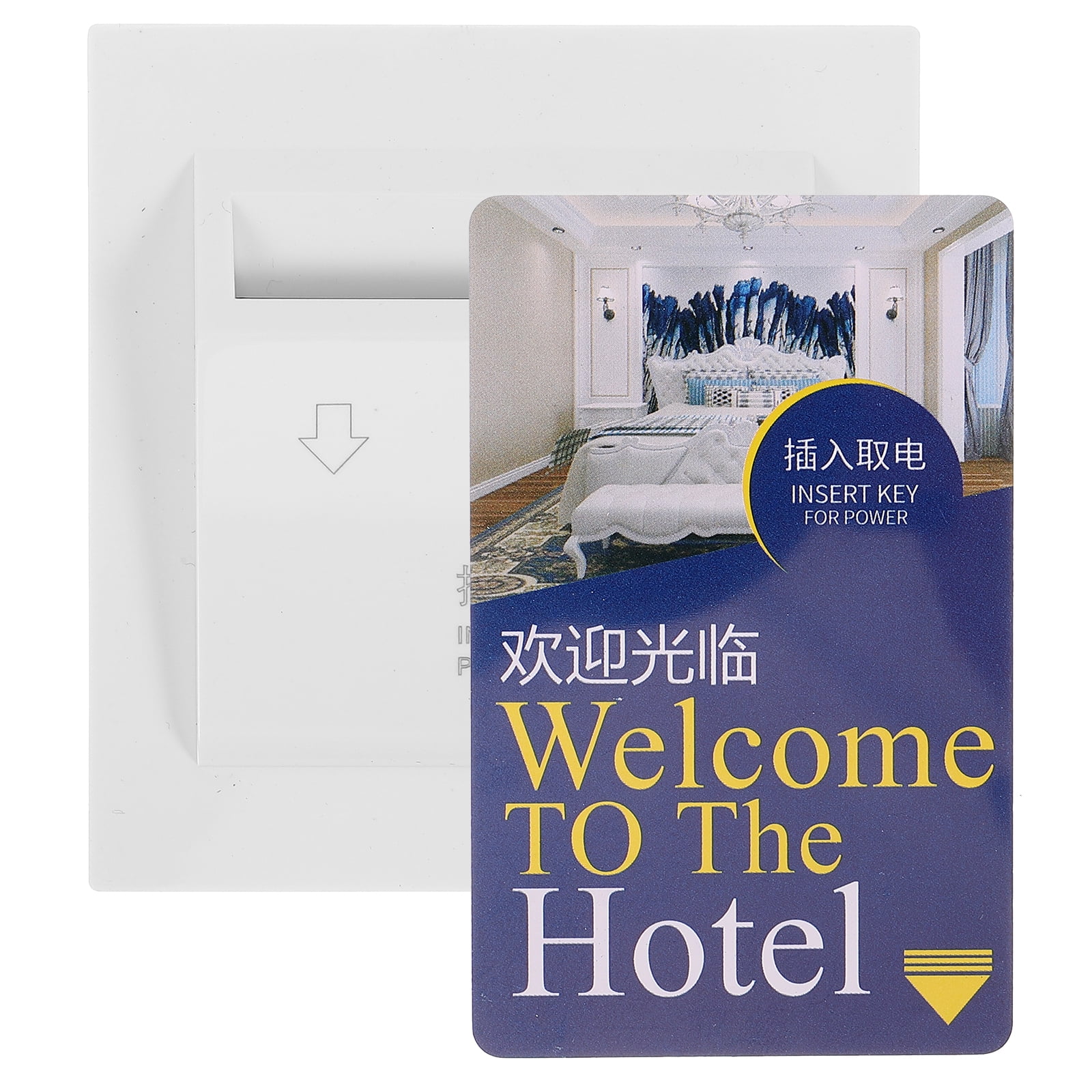 Card Power Switch Hotel Garage Door Button Wall Mount Wired Supply Time