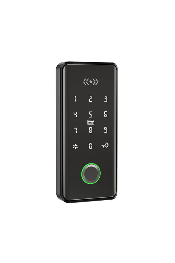 Card Reader Access Control, Card Reader Keypad Door Entry Fingerprint Touch Screen Door Keypad Security Access System for Home for Security (black)