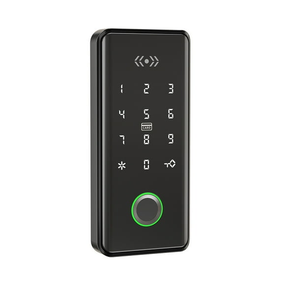 Card Reader Access Control, Card Reader Keypad Door Entry Fingerprint Touch Screen Door Keypad Security Access System for Home for Security (black)