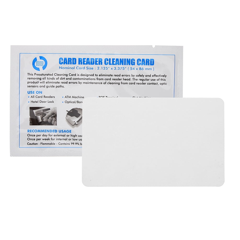 White PVC Card Reader Cleaner for Daily Use Safe and Effective in ...