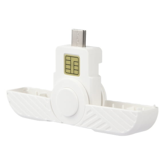 Card Reader, Foldable DOD Type C Common Access CAC Smart Card Reader, SIM Card IC Bank Chip Card Reader, Compatible with Windows, MacOS, Android Phone, and Linux