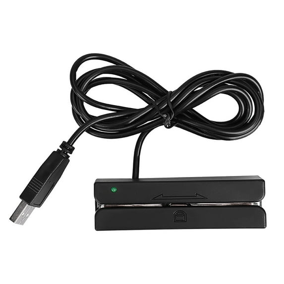 Card Reader, Magnetic Stripe 3 Tracks Credit Card Reader, Encoder Reader Door Entry Systems For Pos Plug And Play Device Loyalty