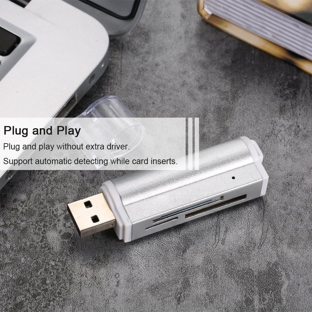 Card Reader,Usb 2.0 Portable //tf/ms Duo/ Duo In One Usb All In One Ms ...