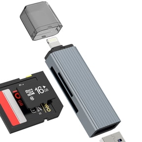 Lightning to SD Card Reader for Apple MFi Certified for iPhone 14 Pro Micro SD OTG USB 3.0 Adapter Camera TF Memory Storage Flash Drive Transfer Cable Photography Accessories for iPad Connector
