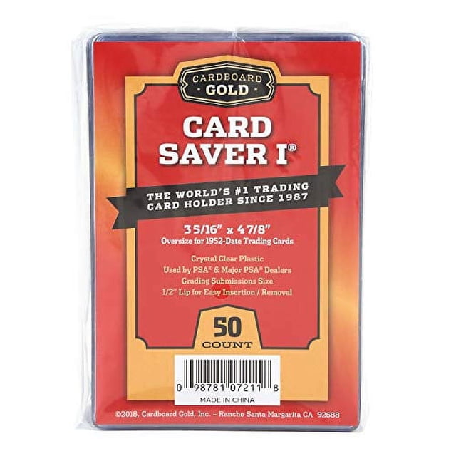 Simi Ridge Card Saver Card Saver 1 - Semi Rigid Card Holder for Graded Card Submittions ...