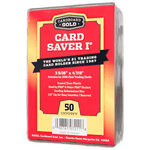 Cardboard Gold Card Saver 1 - 50 Count - Semi Rigid Card Holder, Trading Card Protectors - PSA-Approved Cardsaver for Baseball, Trading, Sports Cards - Card Sleeves, Binder, & Storage Box Compatible