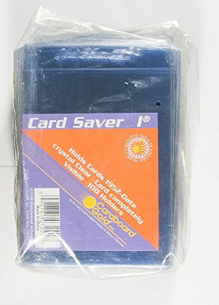 Card Saver 1 by Cardboard Gold - PSA Recommended Trading Card Holder for  Baseball, and More - Semi-Rigid, Archival Safe, 50ct Pack - Fits Standard 