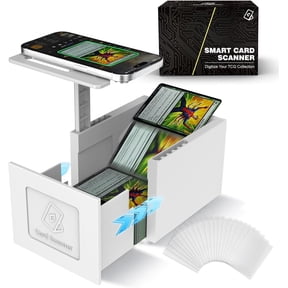 Card Scanner Stand for Sports Cards, Automatic Card Feeder Sports Cards, Organize Your Collection Easily