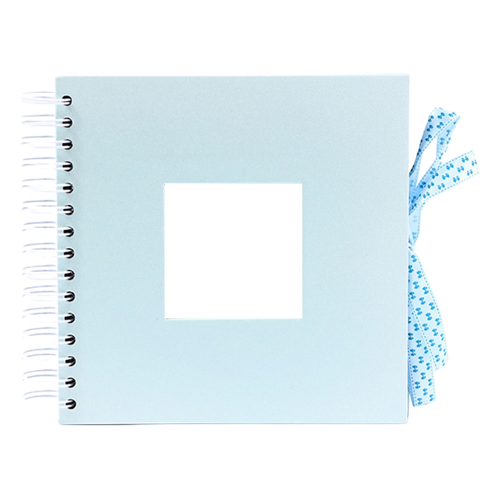 Card Scrapbook Creative Bow Diy Photo Album 8 Inch Window Design Ribbon Memory Book