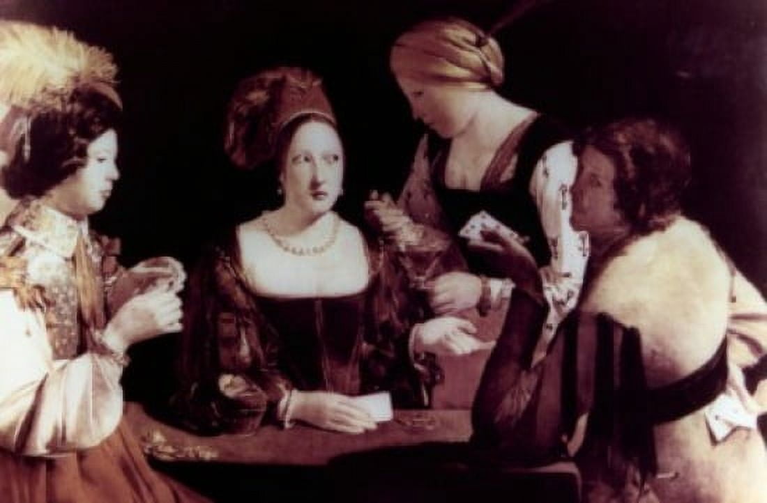 The Card-Sharp with the Ace of Diamonds by Georges de La Tour oil on canvas c 1636-38 1593-1652 France Paris Musee du Louvre Canvas Art - Georges de La Tour (18 x 24)