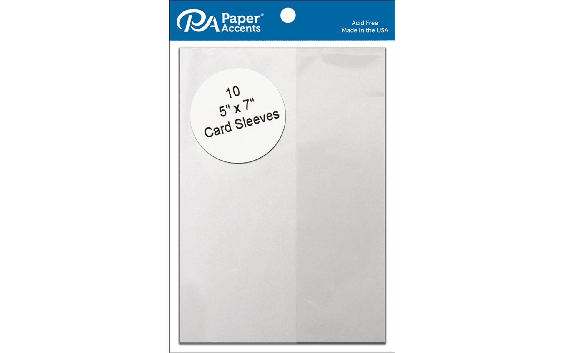 Paper Accents Card Sleeves 5x7 10pc Clear