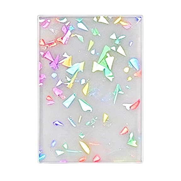 Card Sleeves, Laser Holographic Protective Cover Trading Card Protector 2.26 x 3.47 in Photography Accessory Game Card Shield Collection Storage Supply 50 pcs, Gravel Gravel
