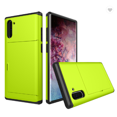 thumbnail image 1 of Card Slot Holder Wallet Samsung Galaxy Note 10 Plus Case (Light Green) Dual Layer Shockproof with Heavy Duty Protection, 1 of 6