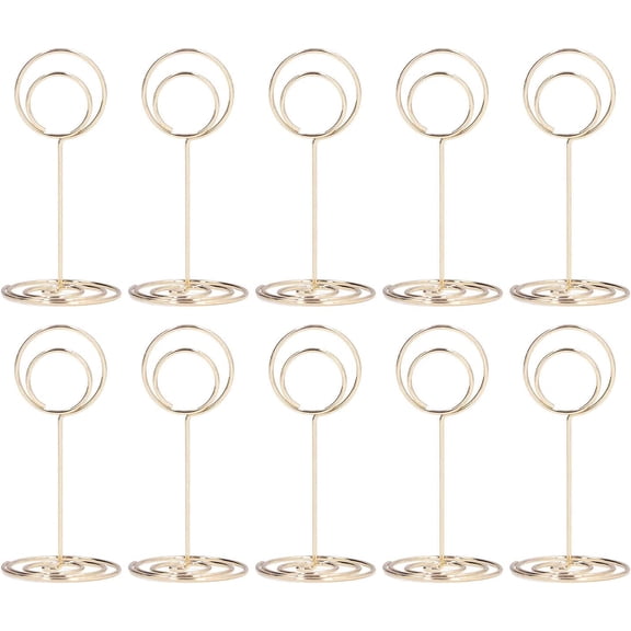 Card Stand, Table Number Holder Elegant Style for Home for Offices for Weddings(gold)