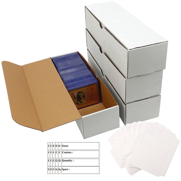 EBOAUSI Card Storage Box,Cardboard Trading Card Storage Box,Sports Card Storage Box Fits Baseball Cards,Football Cards,Basketball Cards,Collectible Gaming & Trading Cards
