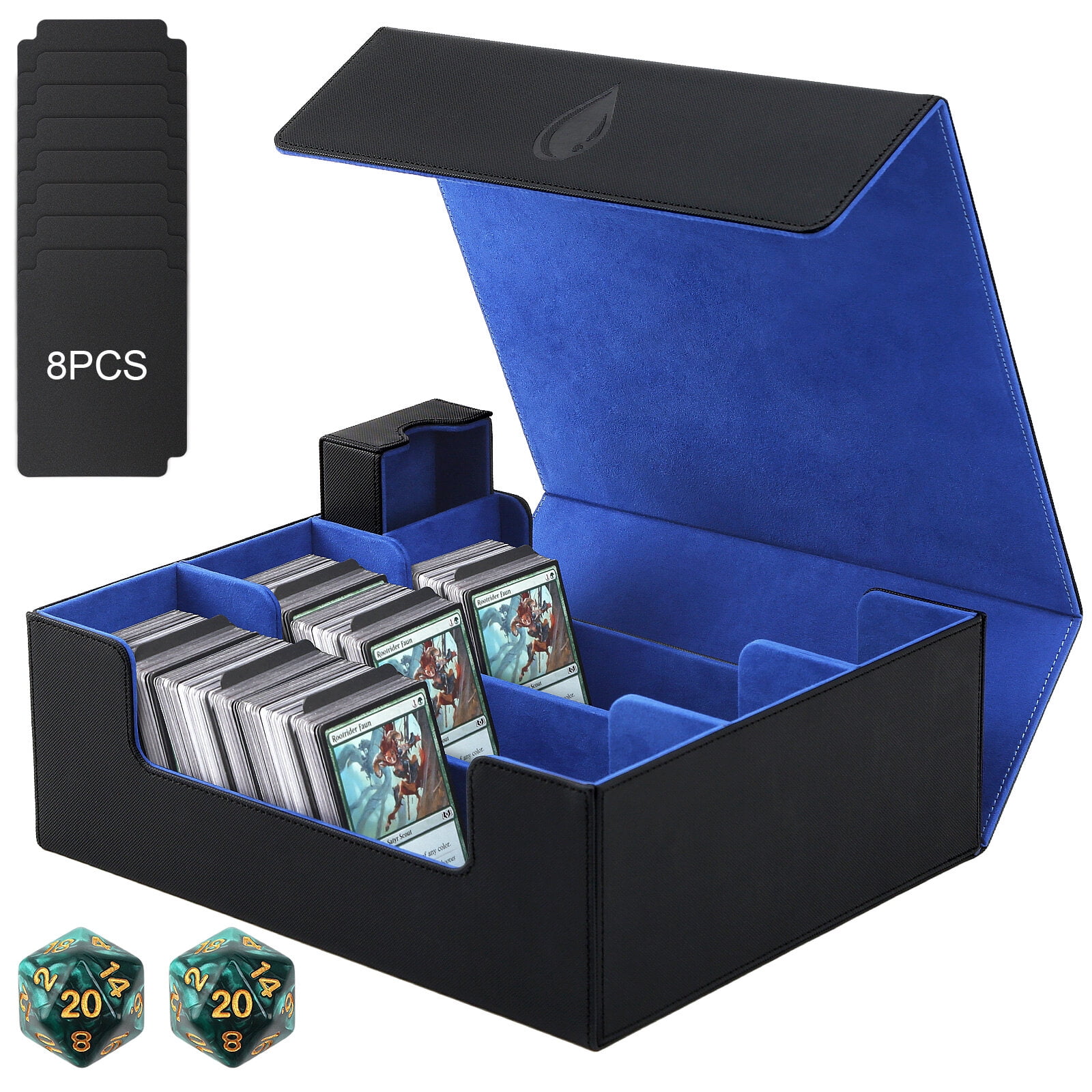 yugioh card storage Card Storage Box for Trading Cards, 1900+ PU Leather Magnetic Closure –  Select Tronix