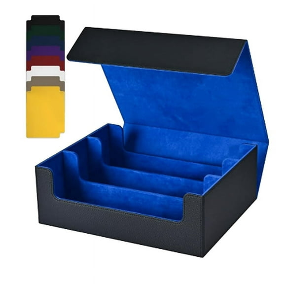 Card Storage Box for Trading Cards, 1800+ PU Card Deck Case,Magnetic Closure Card Box aa40