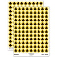 thumbnail image 1 of Card Suit Clubs 200+ Round Stickers - Yellow - Gloss Finish - 0.50" Size, 1 of 3