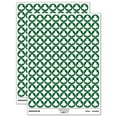 thumbnail image 1 of Card Suit Clubs 200+ Round Stickers - Dark Green - Gloss Finish - 0.50" Size, 1 of 3