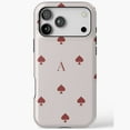 thumbnail image 1 of Card Suit Spade Pattern Design iPhone Case 17 through 11 Pro Max, 1 of 2