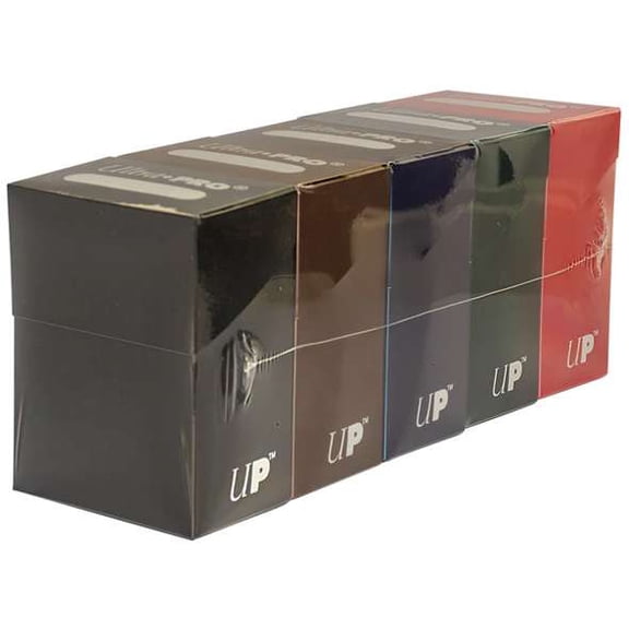 Card Supplies Dark Red, Green, Blue, Brown & Black Deck Box Bundle