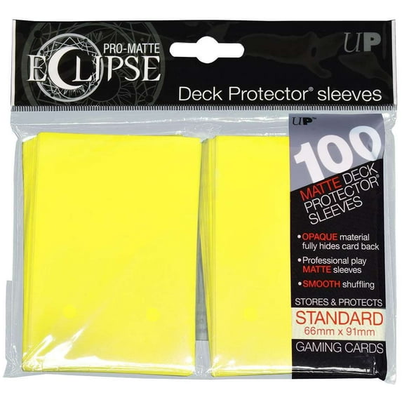 Deck Protectors - Pro Matte - Eclipse Lemon Yellow (100 Per Pack)