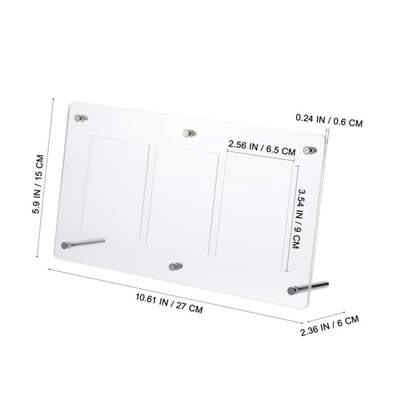 Clear Acrylic Trading Card Display Frame Holder Stand Organizer for Game Cards and Showcase