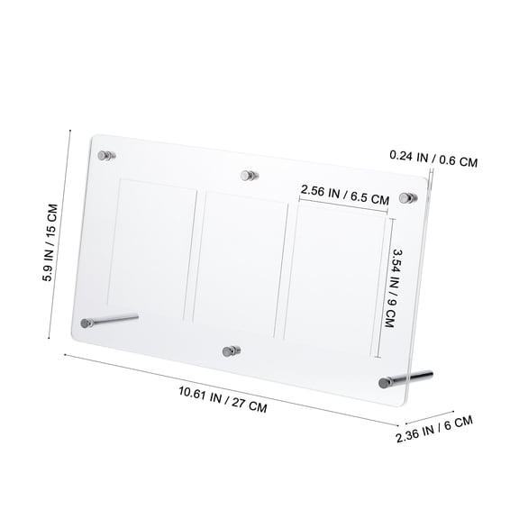 Clear Acrylic Trading Card Display Frame Holder Stand Organizer for Game Cards and Showcase