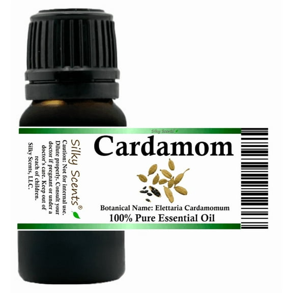 Cardamom Essential Oil 5 ml (1/6 fl oz) - 100% Pure and Natural by Silky Scents