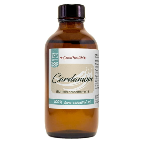 Cardamom Essential Oil - 4 fl oz - Amber Glass Bottle w/ Cap