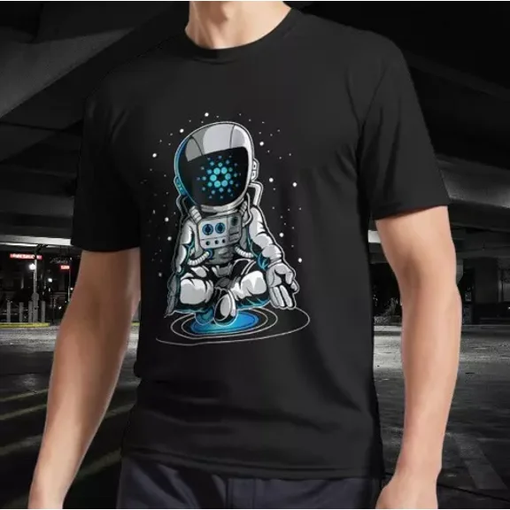Cardano cryptocurrency T-Shirt Funny Size Mode American T-shirt