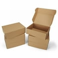 thumbnail image 1 of Cardboard Boxes, Ongmies Christmas Decorations Indoor, Medium Brown Cardboard Boxes for Packaging – Ideal for Small Business Mailing, 1 of 7