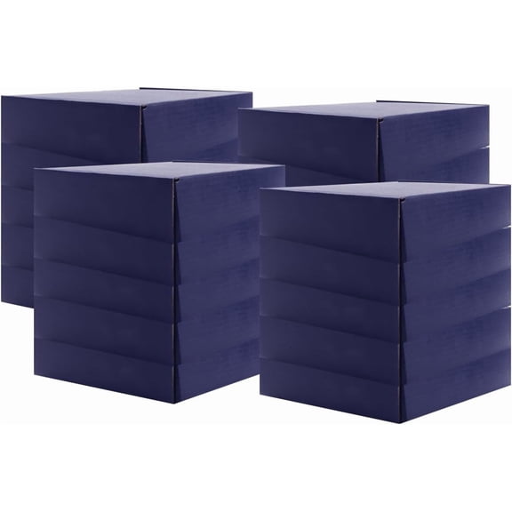 Cardboard Boxes Shipping Packaging Boxs 20pcs Suitable E-Commerce Small L8xW5.5xH1.5 inch Dark Blue