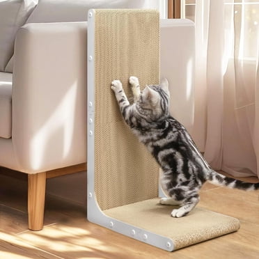 Cat Scratcher, L Shaped Vertical Cat Scratcher For Wall And Couch Protection, Cardboard Wear-resistant And Shavings Resistant